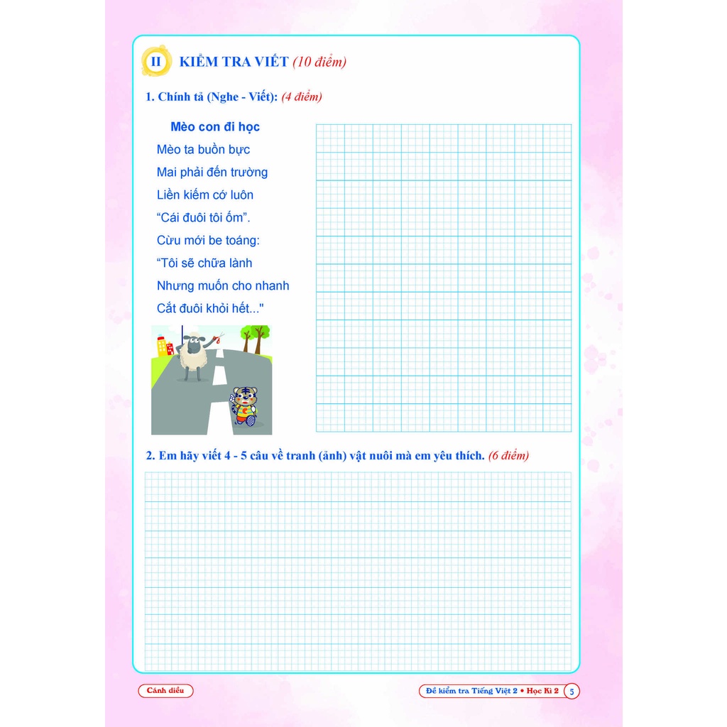 Sách - Đề kiểm tra TIẾNG VIỆT 2 học kì 2 (Cánh diều)