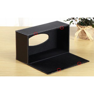 Hộp để giấy ăn cao cấp 06 (Màu đen)
