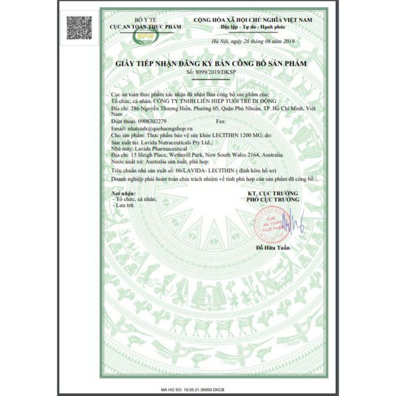 NÀNH ÚC Healthy Care Super Lecithin 1200