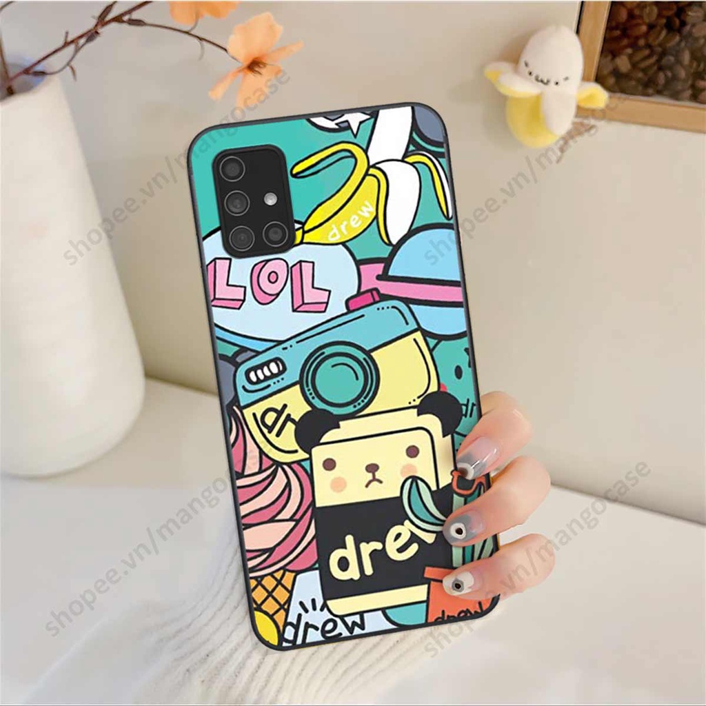 Ốp lưng điện thoại Samsung M51 drew, kaws, bape cao cấp, vỏ ốp rẻ đẹp