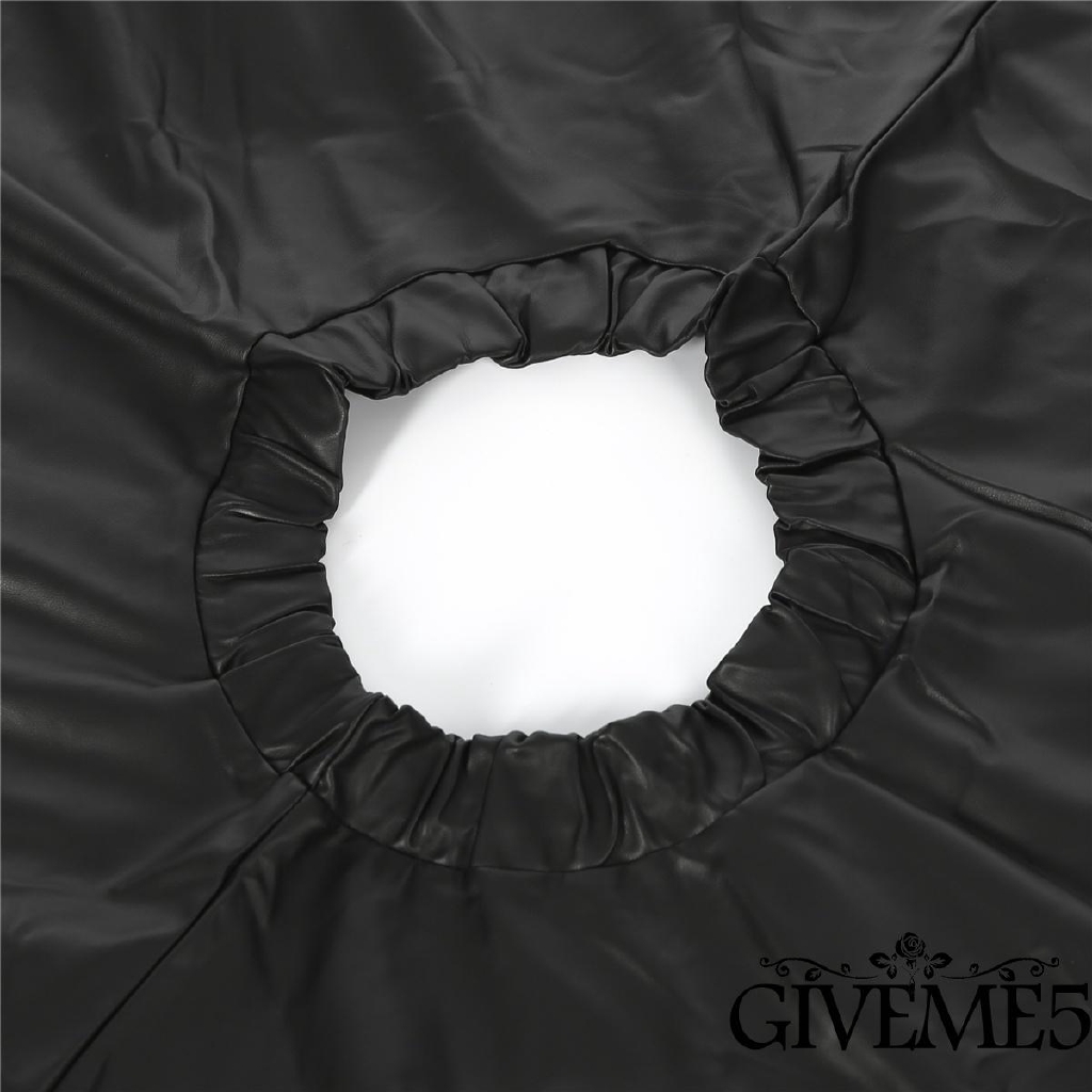 Chân váy da lưng cao xếp li phong cách trẻ trung dành cho nữ