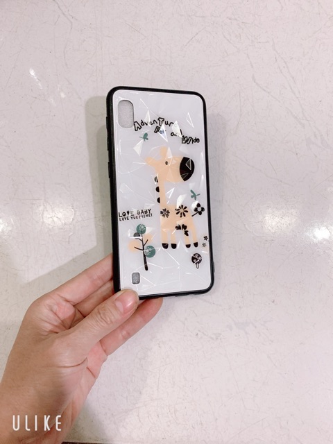 Ốp lưng sam sung A10 Vân đá in hình hươu cao cổ