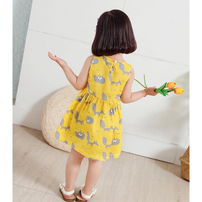 Váy cho bé gái mùa hè DINOKING Đầm trẻ em hoa nhí đẹp xinh dễ thương cho bé 1 - 8 tuổi VA05 👗 ༷