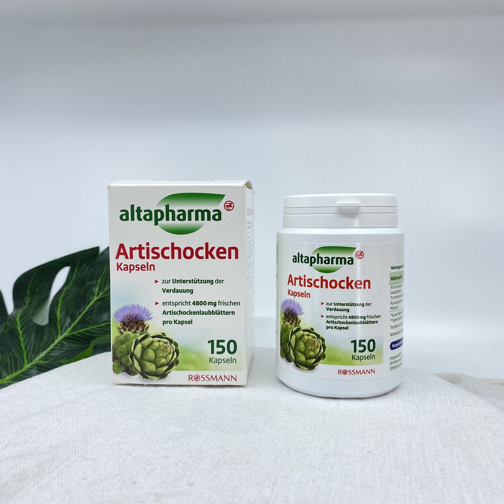 Viên uống mát gan Altapharma Artischocken-Kapseln Đức, 150v