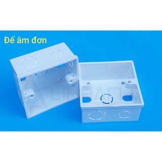 Combo 5 cái đế âm tường dùng cho mặt vuông của Lihhan, HK âm
