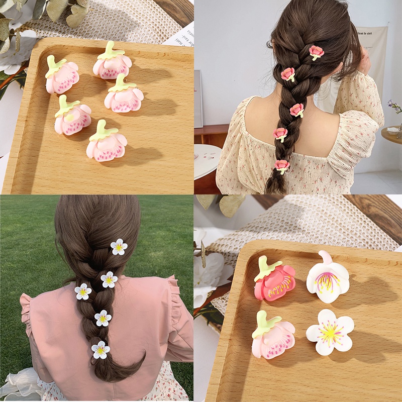 Haimeikang Set 5 kẹp tóc công chúa nhỏ màu kẹo dễ thương cho bé gái