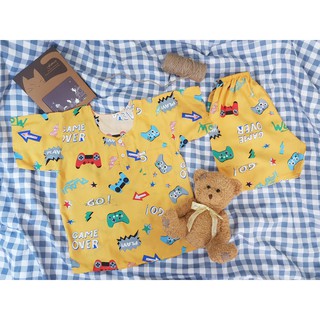 [4 - 45kg]  Đồ bộ tole ngắn bé trai họa tiết cool ngầu - Đồ bộ lanh ngắn bé trai dễ thương - Made in VN 100%