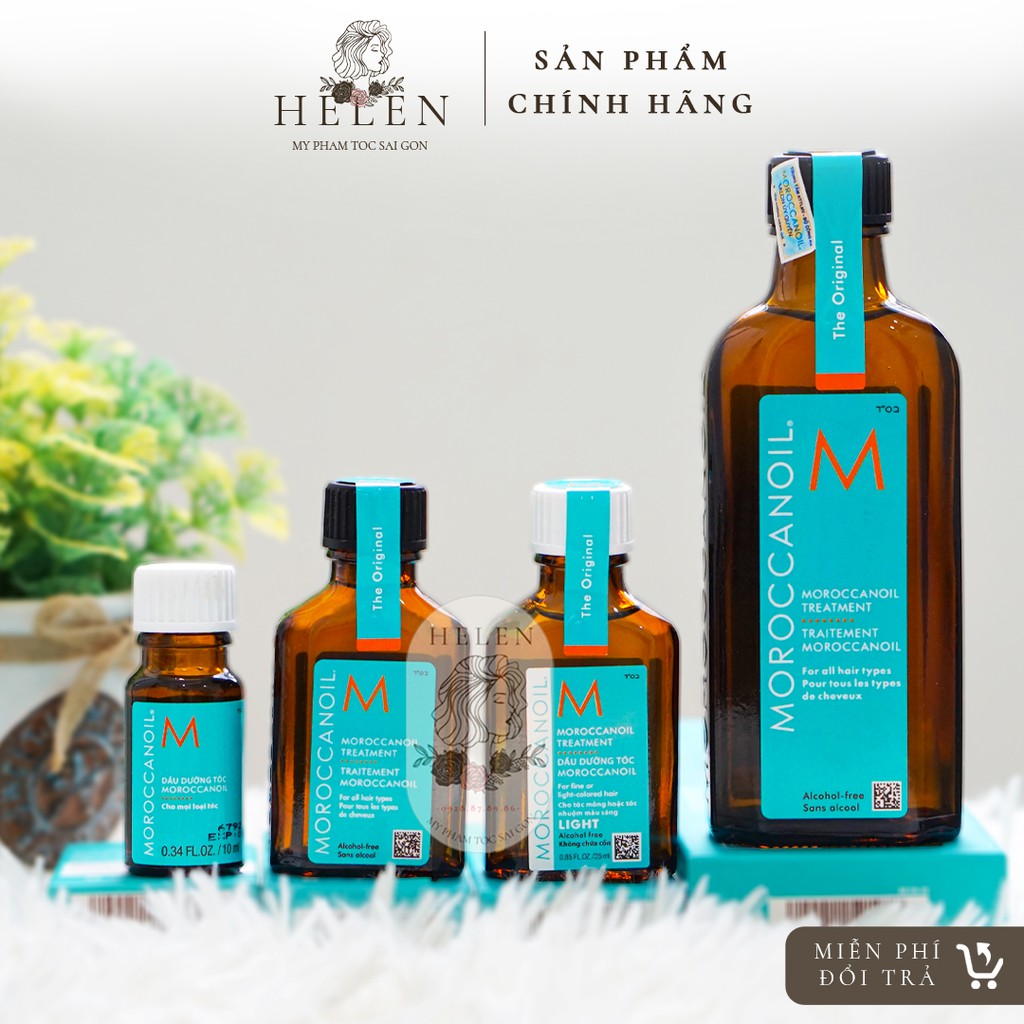 COMBO Dầu Dưỡng Tóc Moroccanoil Treatment Original - Light 25-100-125-200ML | Hàng Chính Hãng