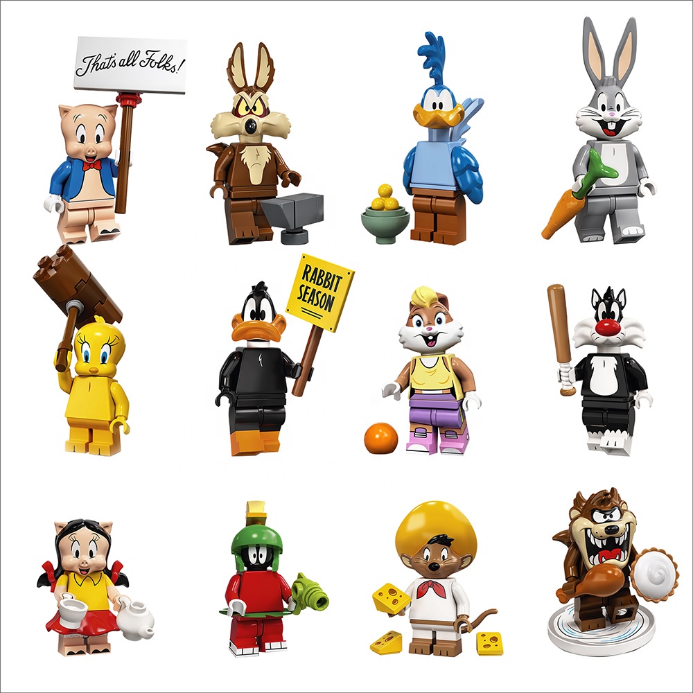 Mô hình nhân vật đồ chơi lắp ráp Looney Toons Bunny 91001-91012 tùy chọn