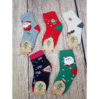Set 10 Đôi Tất Noel Cao Cấp Cho Bé  (Từ 3 -12 Tuổi)