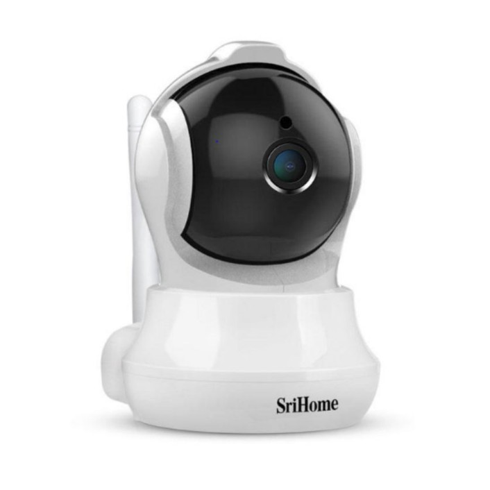 Camera IP WIFI Trong nhà SriHome SH020 Xoay 360 độ 3.0MP (Siêu Nét) Tích Hợp Cảm Biến Cảnh Báo