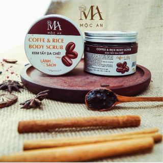 Coffee & rice -Tẩy da chết body cà phê  Cococherry Mộc An 250ml