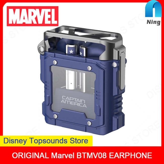 Ning Tai Nghe Nhét Tai Bluetooth Tws Không Dây Điều Khiển Cảm Ứng Chống Nước Phong Cách Marvel Thể Thao