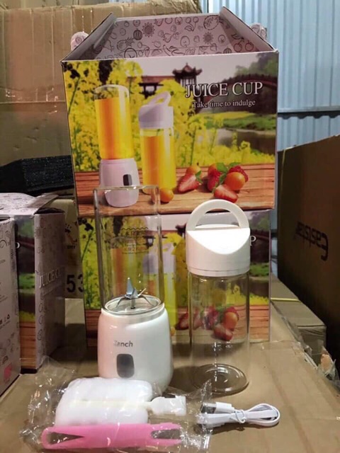 MÁY XAY SINH TỐ MEET JUICE - MÁY XAY XAY HOA QUẢ MINI CẦM TAY CAO CẤP CỰC MẠNH AN TOÀN TIỆN LỢI