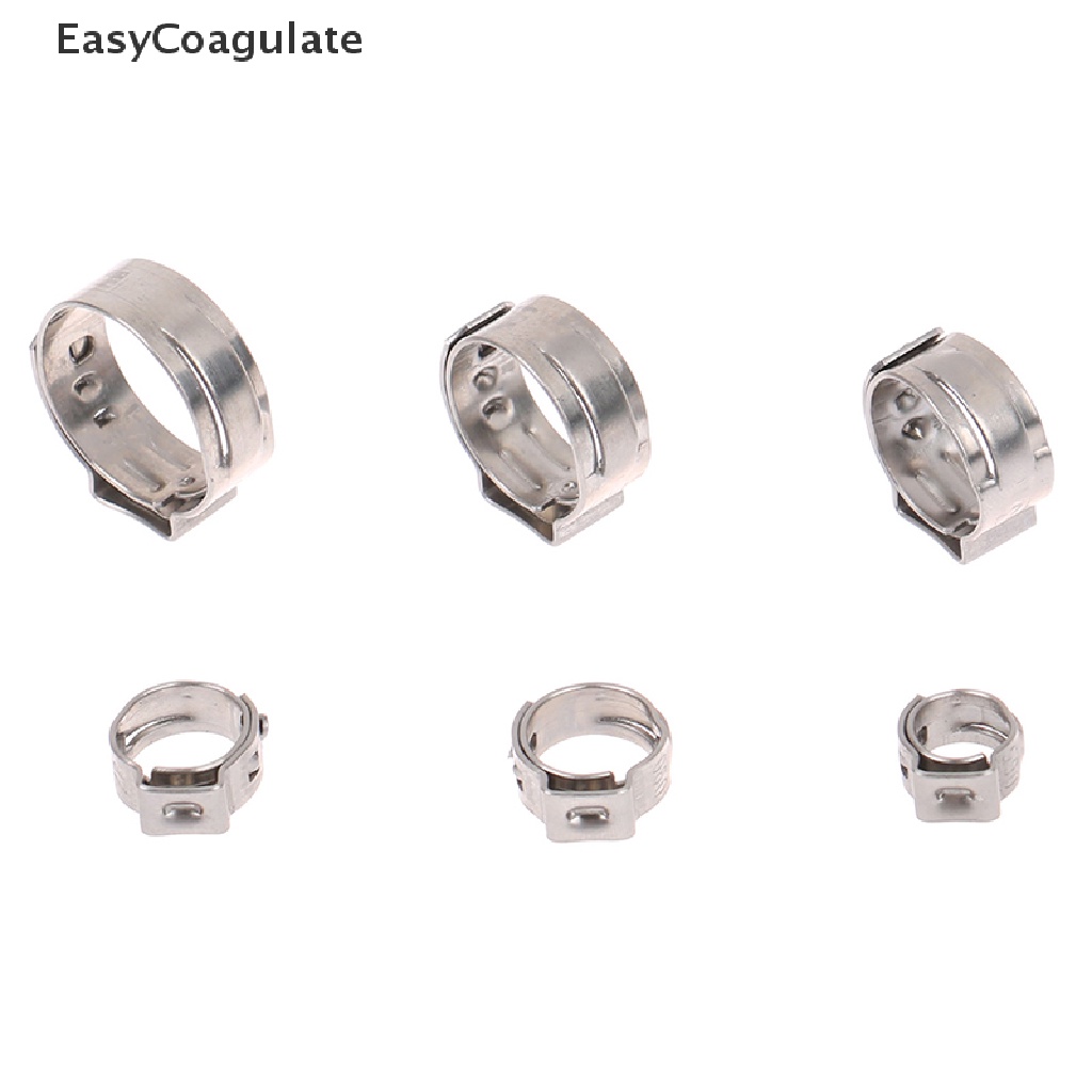 Set 10 Vòng Kẹp Ống Đơn Bằng Thép Không Gỉ 304 Tháo Gỡ Nhanh Tiện Dụng
