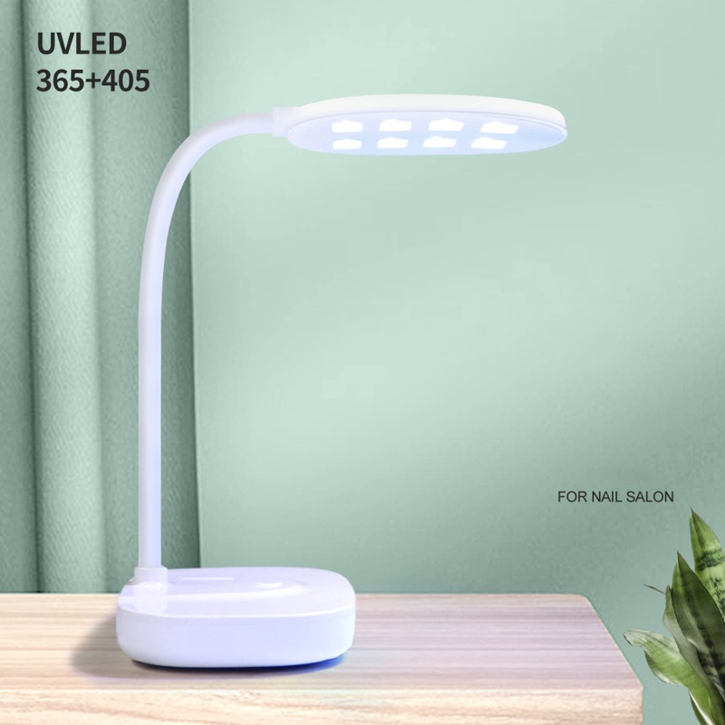 Sa Đèn lED 12W Làm Khô Sơn Móng Tay Nhanh Chóng Có Thể Điều Chỉnh Độ Cao Sạc USB