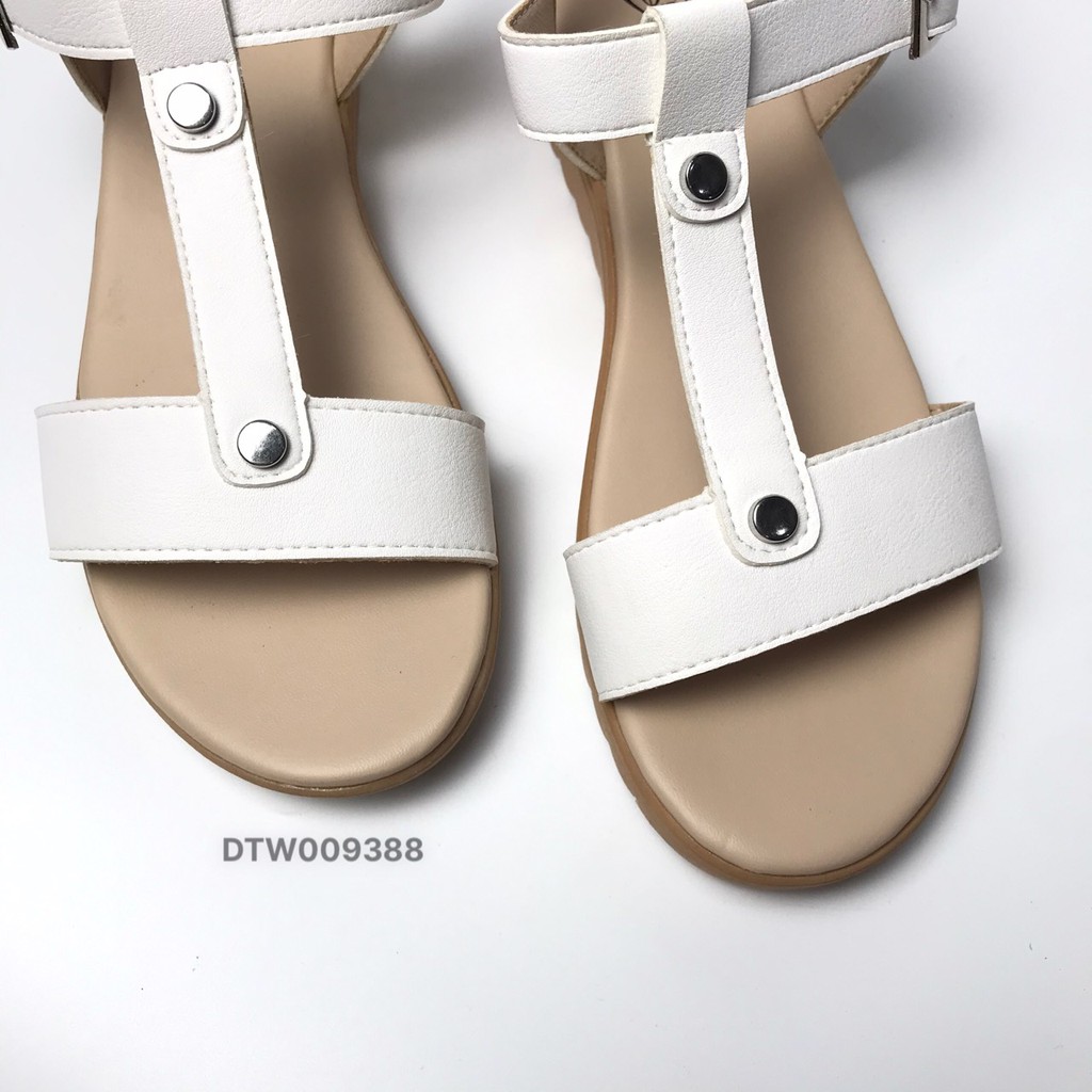 Sandal nữ BlTIS ❤️FREESHIP❤️ Dép quai hậu nữ khuy cài màu trắng DTW009388
