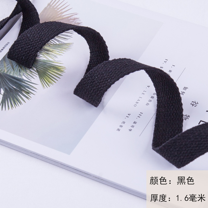 Cuộn Dây Ruy Băng Cotton 2.5cm×1m Dùng May Túi Xách Thủ Công