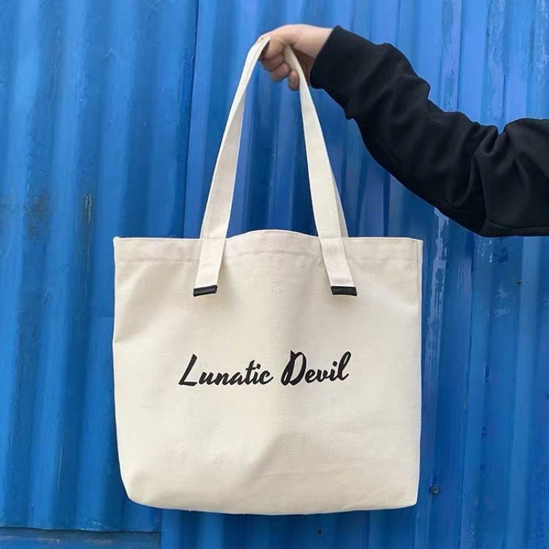 Túi tote túi vải canvas Lunatic Devil phong cách Hàn quốc | BigBuy360 - bigbuy360.vn