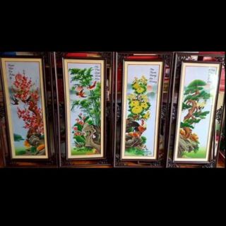 Tranh đính đá tứ quý hàng loại 1