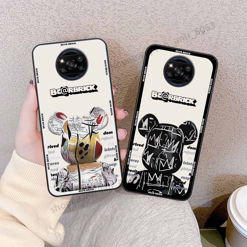 Ốp Xiaomi Poco X3 / Poco X3 Pro be@r brick mars thời trang, ốp lưng điện thoại viền dẻo siêu chất
