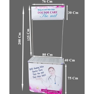 Booth bán hàng di động bằng nhôm, quầy bán hàng di động bằng nhôm, booth nhôm, booth sampling