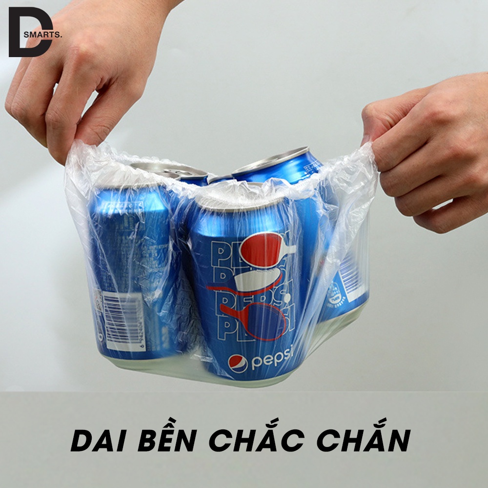 Màng bọc thực phẩm co giãn siêu dai có chun hình túi gấu set 100 chiếc - Tái sử dụng