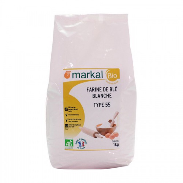 Bột mì đa dụng hữu cơ Markal 1 kg. Date 4/2023 - Sweet Baby House