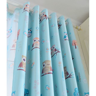 Rèm che cửa sổ in hình chim cú đen