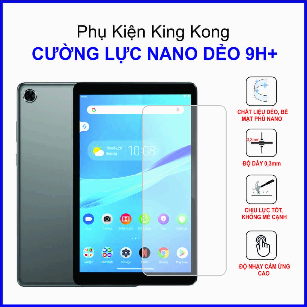 Dán cường lực Lenovo Tab M8 8 inch , cường lực nano dẻo 9H+