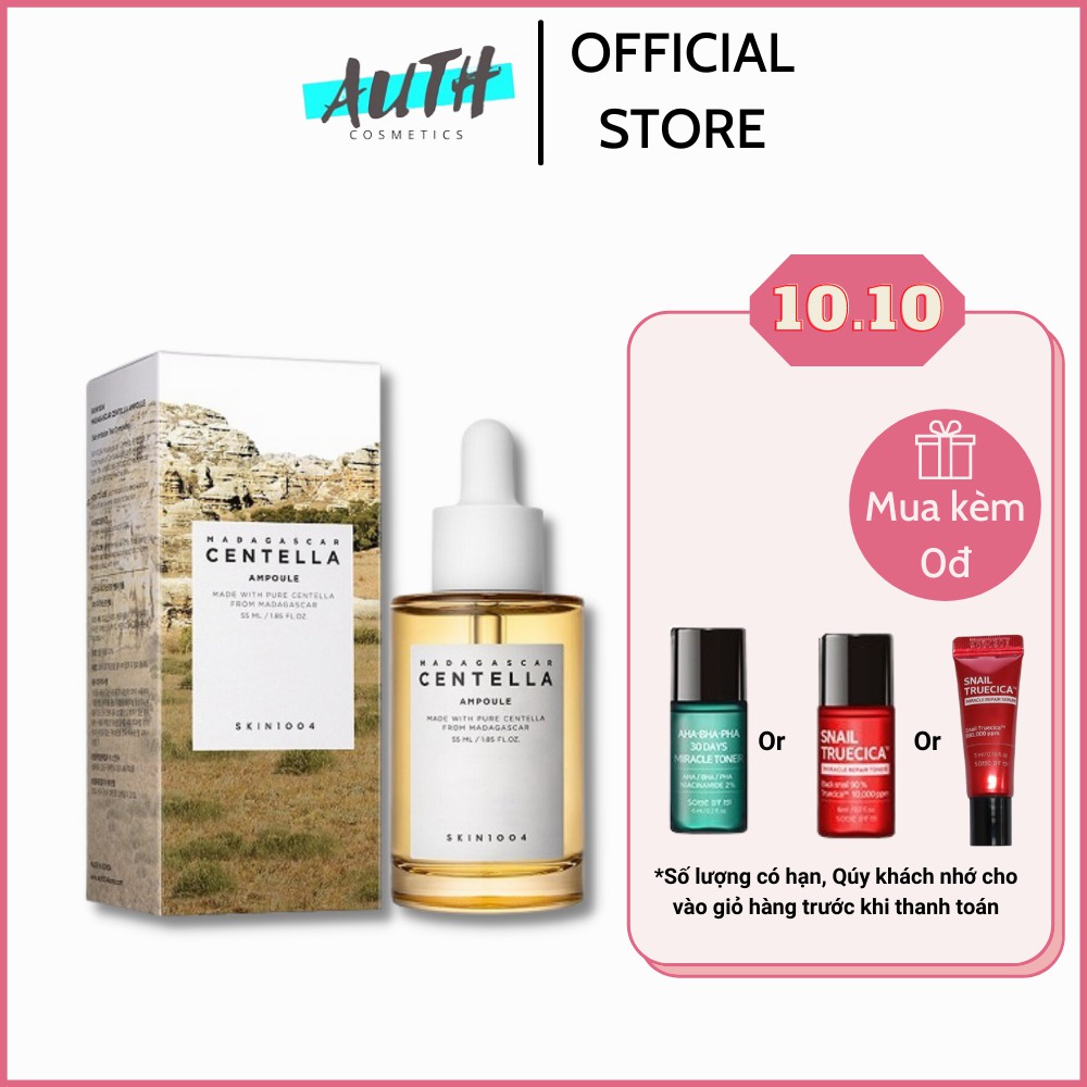 Serum rau má Skin1004 MOON21 Tinh chất rau má Skin1004 dưỡng da nhạy cảm Madagascar Centella Ampoule 55ml