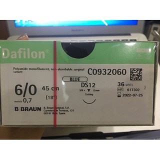 Chỉ thẩm mĩ Dafilon 6/0(giá 1 sợi)