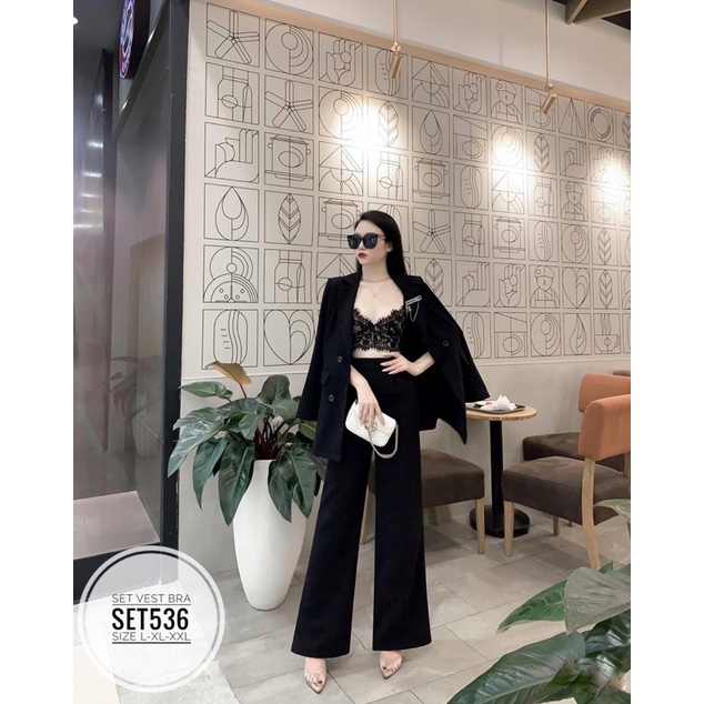 Bigsize Set vest bra SET536