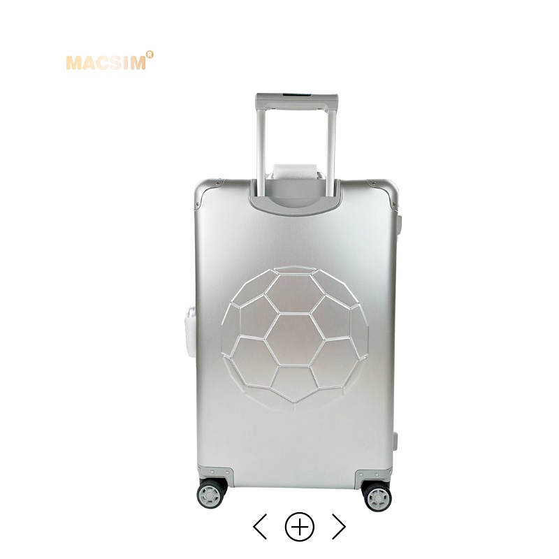 Vali hợp kim nhôm nguyên khối MS1313 Macsim cao cấp màu bạc cỡ 28inches