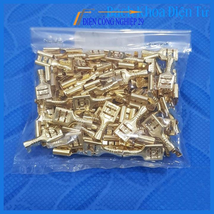 100 cái Đầu cốt 4.8 mm 6.3mm  cos replay  cos cắm - DJ622-4.8