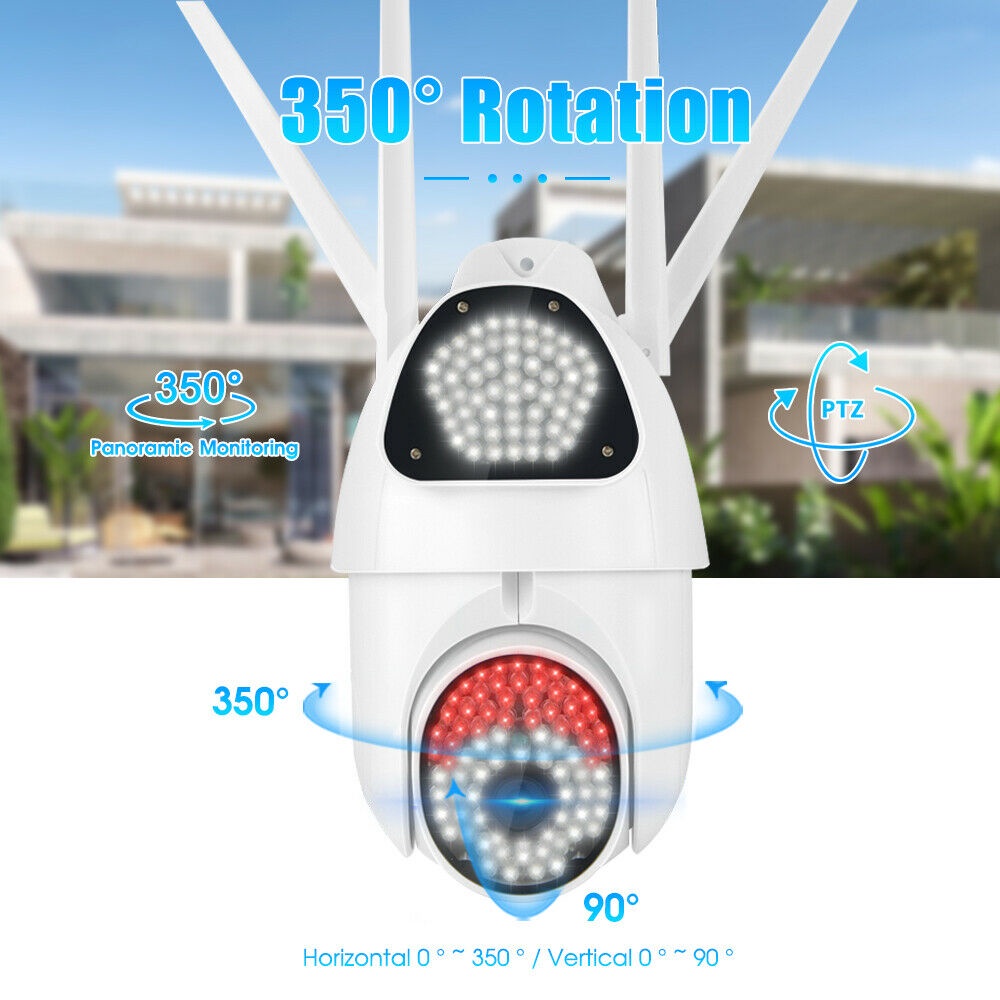 Camera văn phòng V380 Camera độ phân giải 1080 có 135LED khả năng zoom 5x kháng nước kháng bụi kết nối wifi