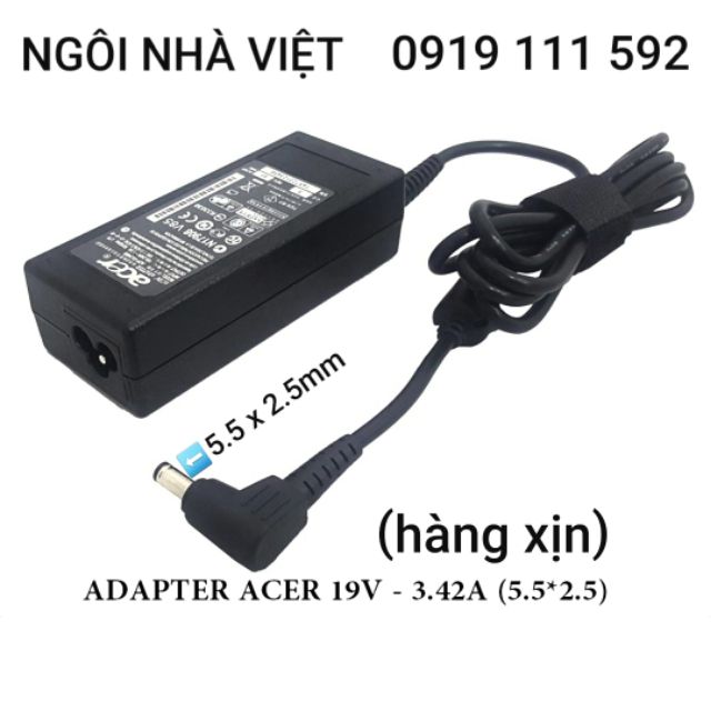 Adapter (Nguồn/Sạc  Laptop) 19V - 4.7A & 19V - 3.42A hàng xịn ACER nhập khẩu  chính hãng