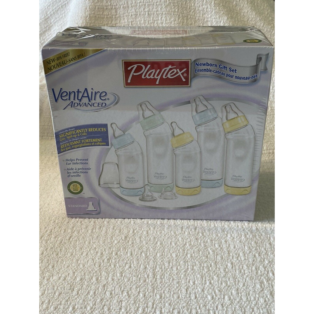 Set 5 bình sữa Playtex ventaire cổ thường 200ml và 266ml