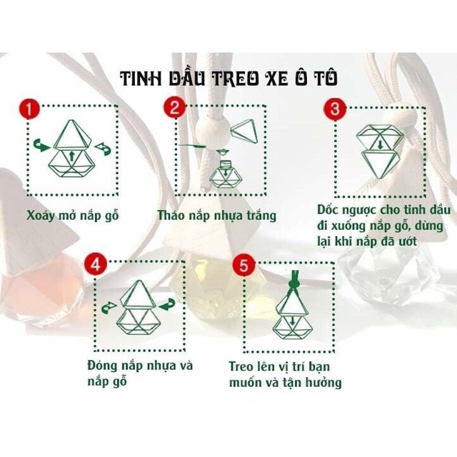 Tinh dầu treo xe ô tô , phòng ngủ , tủ quần áo giúp diệt khuẩn , phòng bệnh , tăng cường sức đề kháng , giảm stress