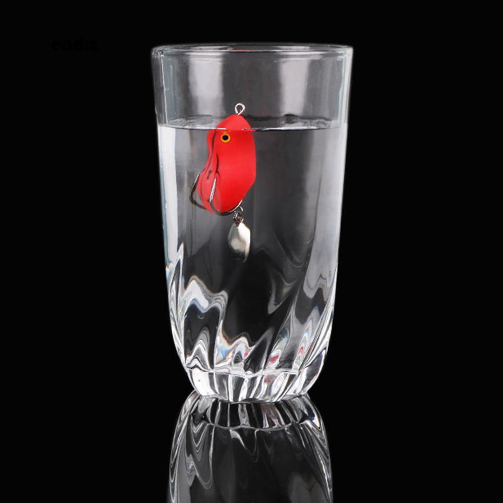♥Set 6 Mồi Giả Nhử Cá Mềm Hình Ếch Kèm Móc Câu