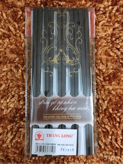 Đũa gỗ cẩm trơn Phú Sang (vỉ 10 đôi)