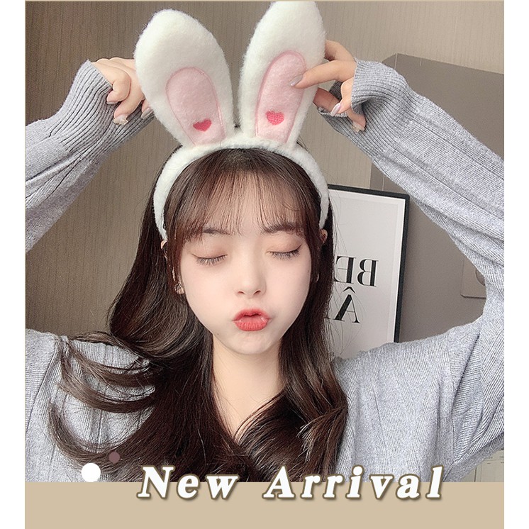 KMHO cài tóc ins fashion cài tai thỏ cài tóc phủ lông hình động vật dễ thương phong cách Hàn Quốc thời trang cho nữ cài tóc phụ kiện tóc trang sức hàn quốc