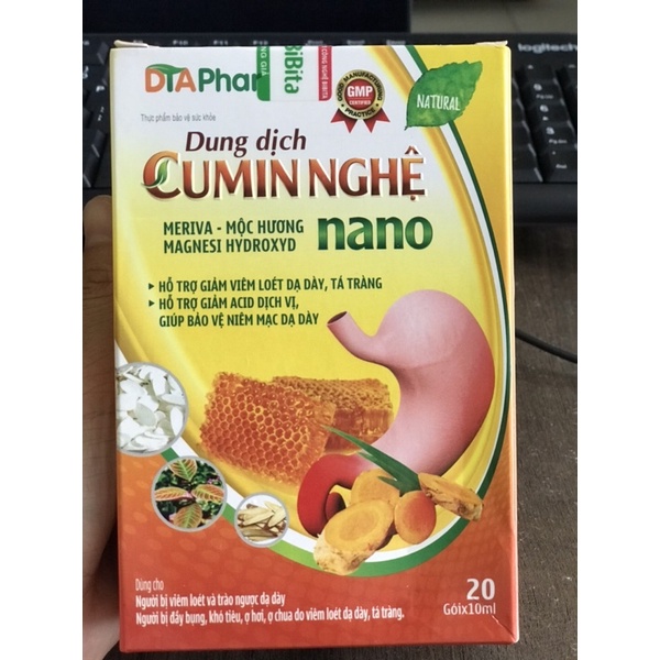 DUNG DỊCH CUMIN NGHỆ NANO h20gói