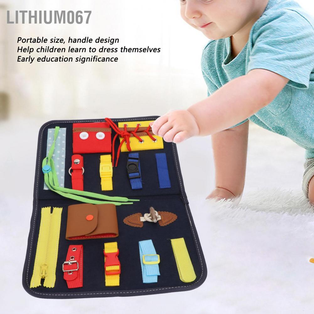 Lithium067 Bảng cảm giác Montessori Học kỹ năng vận động tốt hoạt quan cho trẻ em mới biết đi