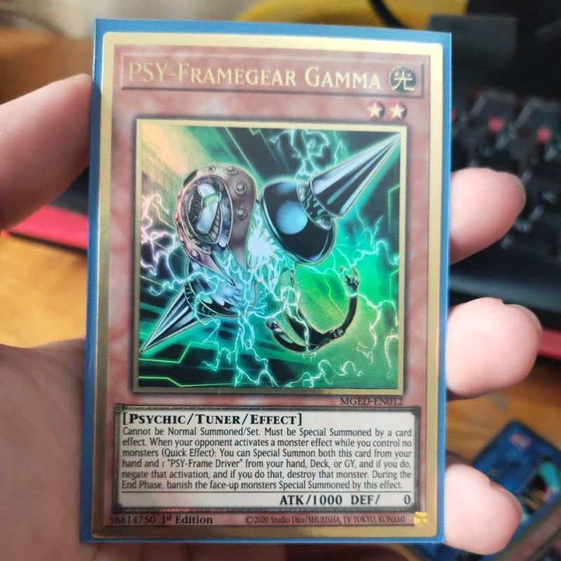 Thẻ bài Yugioh PSY-Framegear Gamma - Premium Gold Rare - Tặng kèm Toploader