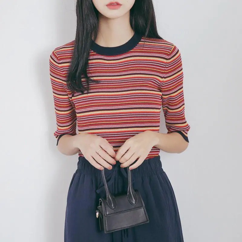 Áo croptop nữ mongtoghi Quảng Châu [VIDEO+ẢNHTHẬT] Áo kiểu nữ tay ngắn dáng crt viền cổ và tay áo - nhập Taobao có sẵn | BigBuy360 - bigbuy360.vn