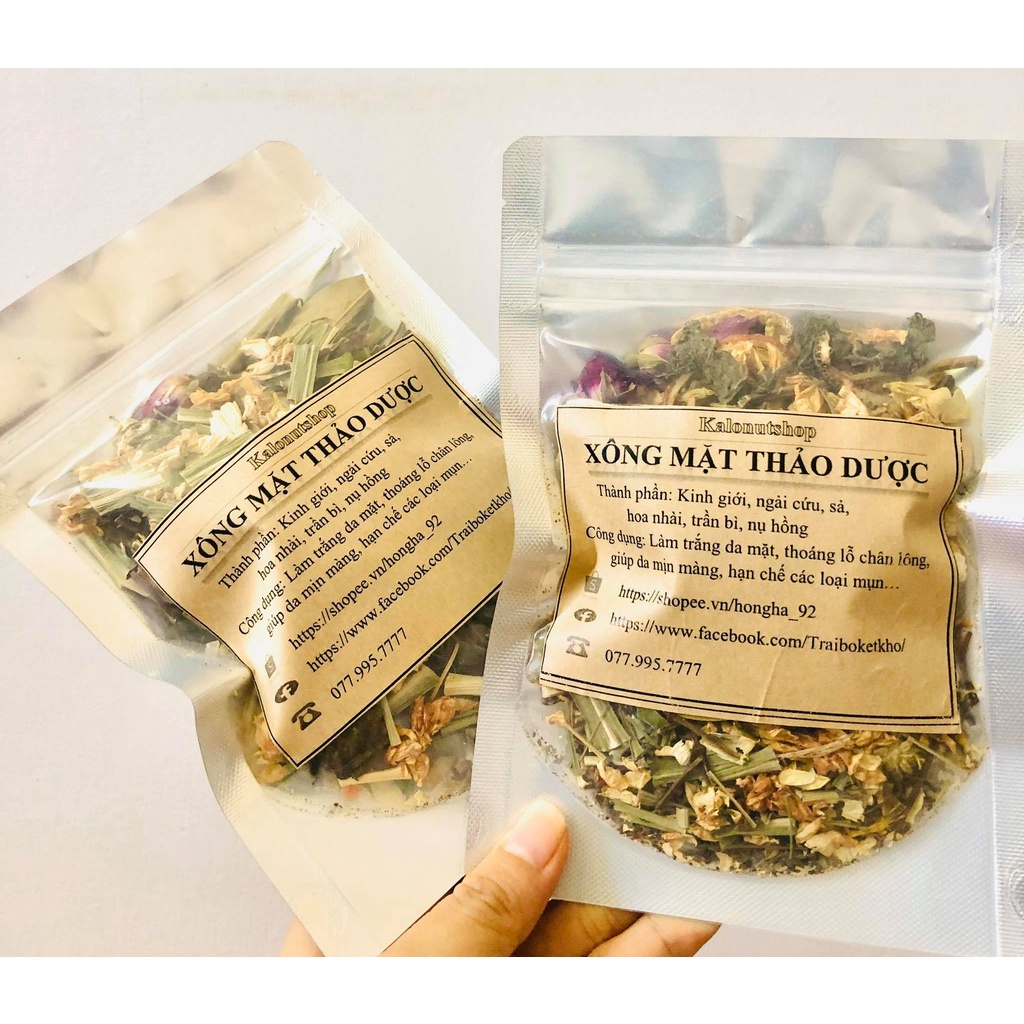 Thảo dược xông mặt