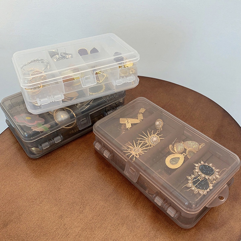 Hộp Đựng Trang Sức Trong Suốt Hai Tầng Tiện Dụng