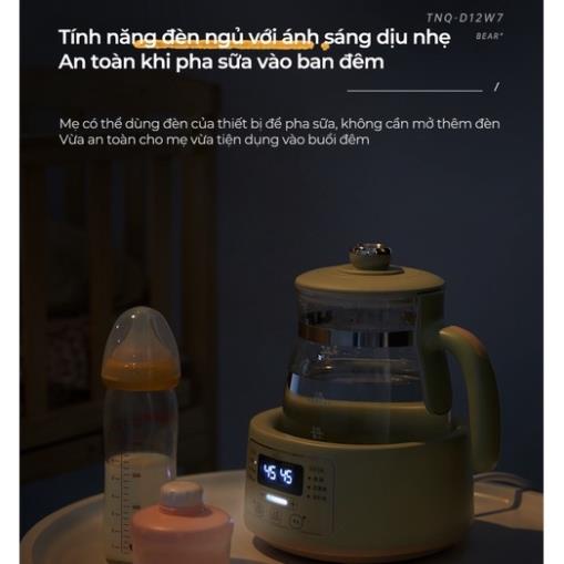 Bình Đun Và Hâm Nước Pha Sữa 1.2L Bear TNQ-D12W7 - Chính Hãng - BH 18 Tháng-Bear Shop Official