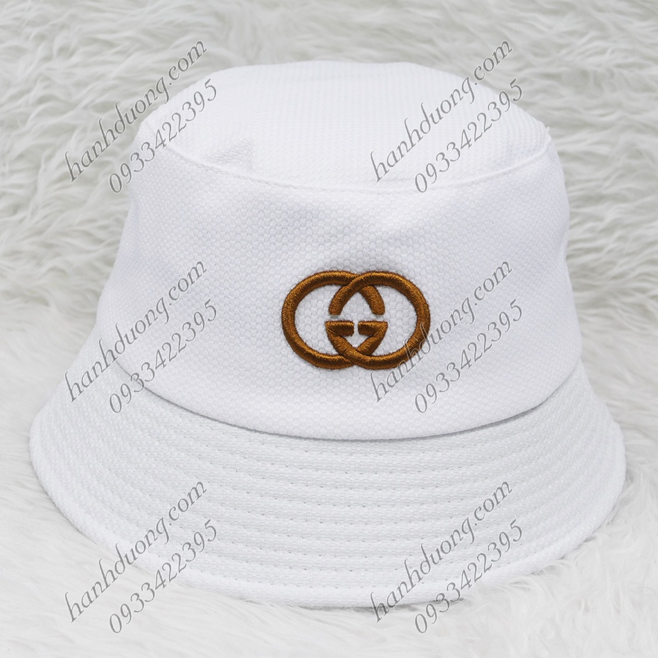 Mũ bucket vành cụp thêu chữ vành rộng 5,5 cm vải cotton cao cấp phù hợp cho cả nam và nữ
